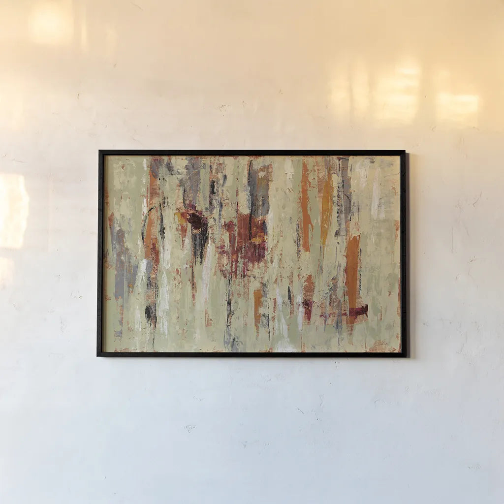 Graffiti Wall I Spice by Silvia Vassileva. shown as a paper print in a black flame. Available as a archival giclee rolled canvas, fine art paper, or poster print. SKU 28858i.