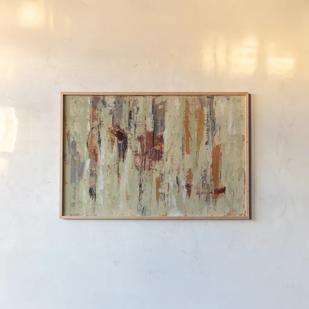 Graffiti Wall I Spice by Silvia Vassileva. shown as a paper print in a natural frame. Available as a archival giclee rolled canvas, fine art paper, or poster print. SKU 28858i.