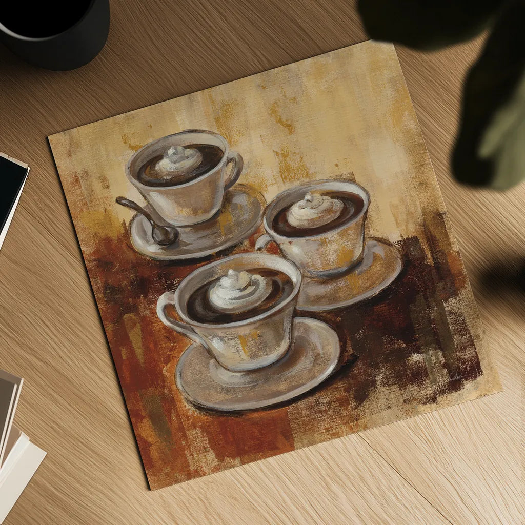 Grande Macchiato II by Silvia Vassileva. Shown as a detailed flat fine art print, highlighting archival giclee quality. Available as an archival giclee rolled canvas, fine art paper, or poster print. SKU 8690a.