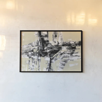 Graphic Fishermans Net by Silvia Vassileva. shown as a paper print in a black flame. Available as a archival giclee rolled canvas, fine art paper, or poster print. SKU 66081i.