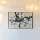 Graphic Fishermans Net by Silvia Vassileva. shown as a paper print in a natural frame. Available as a archival giclee rolled canvas, fine art paper, or poster print. SKU 66081i.