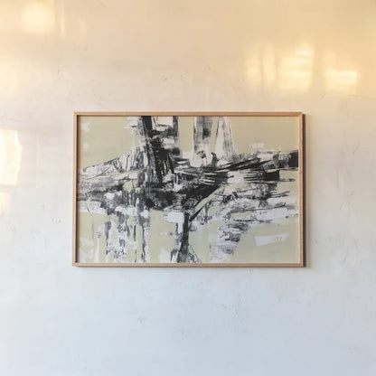 Graphic Fishermans Net by Silvia Vassileva. shown as a paper print in a natural frame. Available as a archival giclee rolled canvas, fine art paper, or poster print. SKU 66081i.