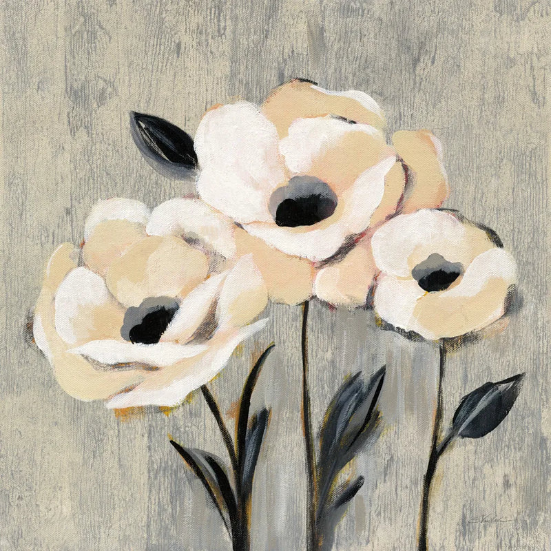Graphic Floral I by Silvia Vassileva. SKU 31687a. Archival Giclee Fine art print for wall decor.