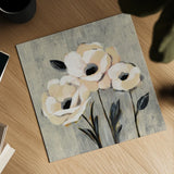 Graphic Floral I by Silvia Vassileva. Shown as a detailed flat fine art print, highlighting archival giclee quality. Available as an archival giclee rolled canvas, fine art paper, or poster print. SKU 31687a.