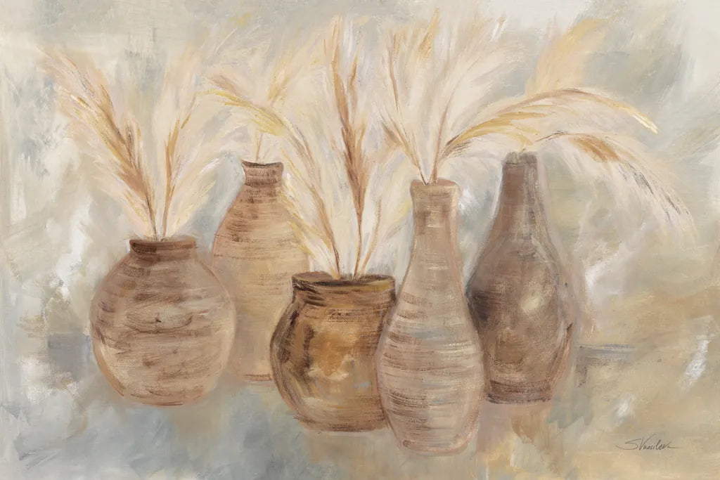 Grasses and Baskets Dark by Silvia Vassileva. SKU 76405i. Archival Giclee Fine art print for wall decor.