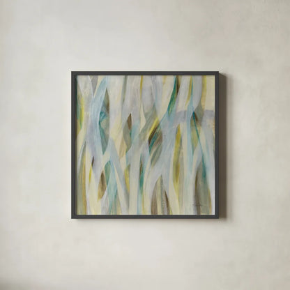 Grassy Meadow by Silvia Vassileva. Shown in a sleek black glass frame for a contemporary gallery look. Available as an archival giclee rolled canvas, fine art paper, or poster print. SKU 69160a.