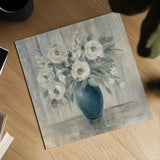 Gray Barn Floral by Silvia Vassileva. Shown as a detailed flat fine art print, highlighting archival giclee quality. Available as an archival giclee rolled canvas, fine art paper, or poster print. SKU 73217a.