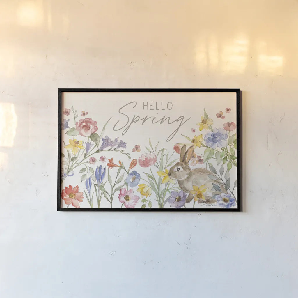 Happy Easter I by Silvia Vassileva. shown as a paper print in a black flame. Available as a archival giclee rolled canvas, fine art paper, or poster print. SKU 69788i.