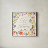 Happy Easter II by Silvia Vassileva. Shown in a crisp white glass frame for a clean and minimalist style. Available as an archival giclee rolled canvas, fine art paper, or poster print. SKU 69789a.