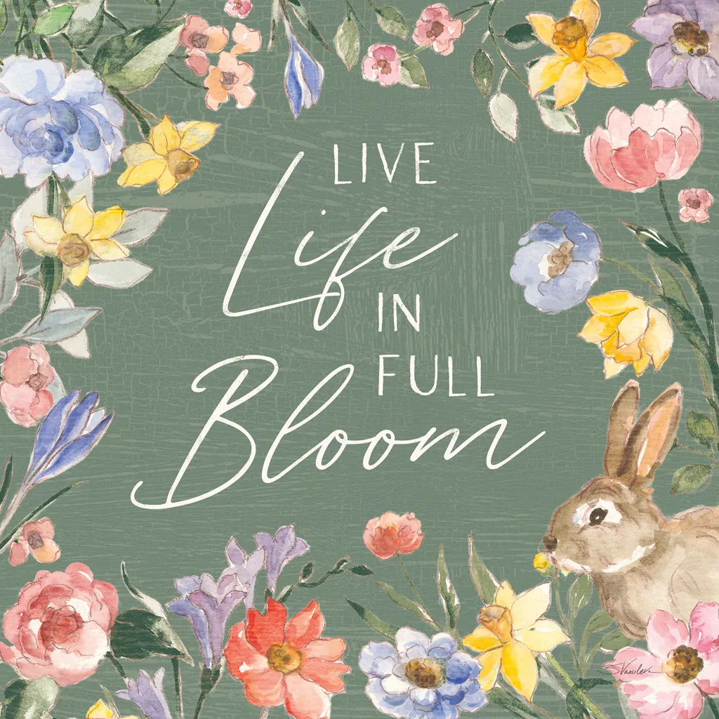 Happy Easter II Sage by Silvia Vassileva. SKU 70510a. Archival Giclee Fine art print for wall decor.