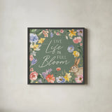 Happy Easter II Sage by Silvia Vassileva. Shown in a sleek black glass frame for a contemporary gallery look. Available as an archival giclee rolled canvas, fine art paper, or poster print. SKU 70510a.