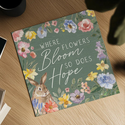 Happy Easter III Sage by Silvia Vassileva. Shown as a detailed flat fine art print, highlighting archival giclee quality. Available as an archival giclee rolled canvas, fine art paper, or poster print. SKU 70511a.