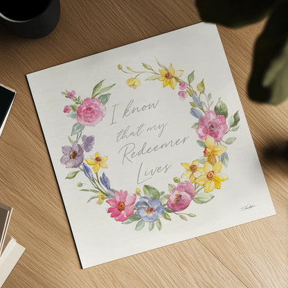 Happy Easter V Redeemer by Silvia Vassileva. Shown as a detailed flat fine art print, highlighting archival giclee quality. Available as an archival giclee rolled canvas, fine art paper, or poster print. SKU 71499a.