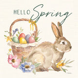 Happy Easter VII Hello Pineneedle Green by Silvia Vassileva. SKU 70507a. Archival Giclee Fine art print for wall decor.
