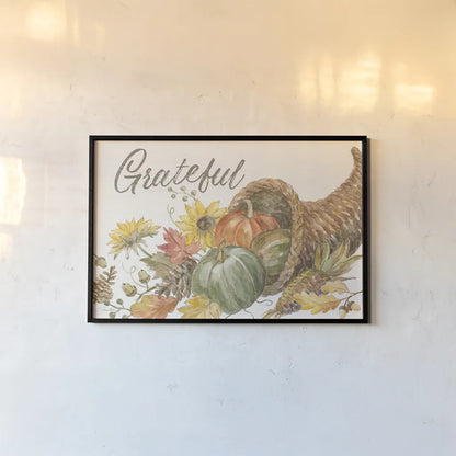 Happy Harvest II by Silvia Vassileva. shown as a paper print in a black flame. Available as a archival giclee rolled canvas, fine art paper, or poster print. SKU 69087i.