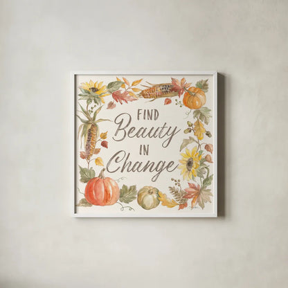 Happy Harvest III by Silvia Vassileva. Shown in a crisp white glass frame for a clean and minimalist style. Available as an archival giclee rolled canvas, fine art paper, or poster print. SKU 69088a.