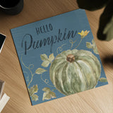 Happy Harvest VII Blue by Silvia Vassileva. Shown as a detailed flat fine art print, highlighting archival giclee quality. Available as an archival giclee rolled canvas, fine art paper, or poster print. SKU 74792a.