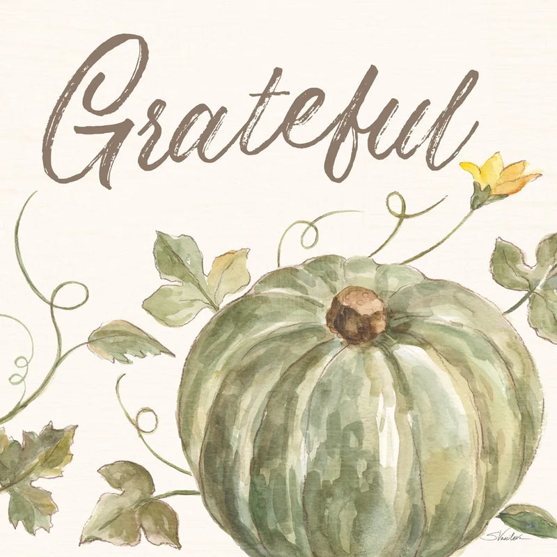 Happy Harvest VII Grateful by Silvia Vassileva. SKU 75101a. Archival Giclee Fine art print for wall decor.