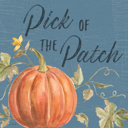 Happy Harvest VIII Blue by Silvia Vassileva. SKU 74793a. Archival Giclee Fine art print for wall decor.