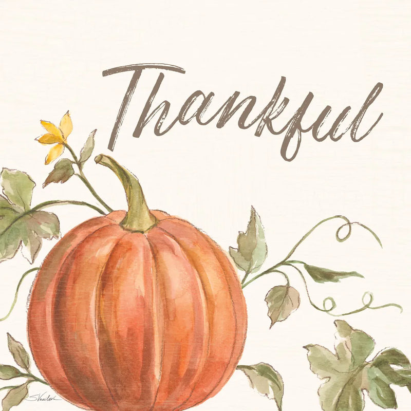 Happy Harvest VIII Thankful by Silvia Vassileva. SKU 75102a. Archival Giclee Fine art print for wall decor.