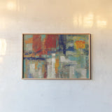 Harbor Sunset Bright by Silvia Vassileva. shown as a paper print in a natural frame. Available as a archival giclee rolled canvas, fine art paper, or poster print. SKU 64574i.