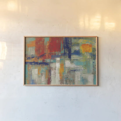 Harbor Sunset Bright by Silvia Vassileva. shown as a paper print in a natural frame. Available as a archival giclee rolled canvas, fine art paper, or poster print. SKU 64574i.