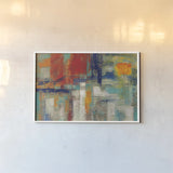 Harbor Sunset Bright by Silvia Vassileva. shown as a paper print in a white frame. Available as a archival giclee rolled canvas, fine art paper, or poster print. SKU 64574i.