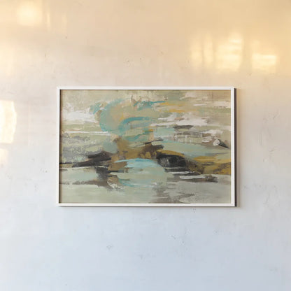 Hidden Lagoon by Silvia Vassileva. shown as a paper print in a white frame. Available as a archival giclee rolled canvas, fine art paper, or poster print. SKU 28656i.