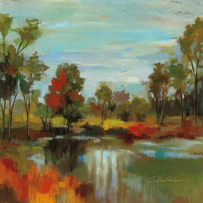 Hidden Pond Hues I by Silvia Vassileva. SKU 7324a. Archival Giclee Fine art print for wall decor.