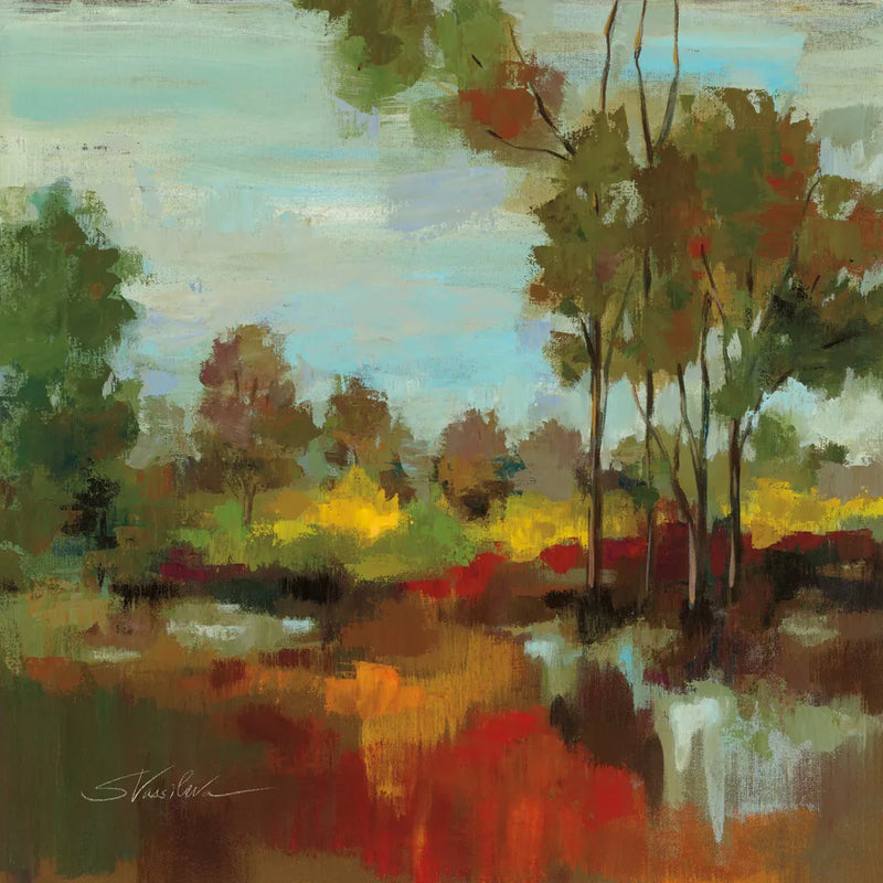 Hidden Pond Hues II by Silvia Vassileva. SKU 7325a. Archival Giclee Fine art print for wall decor.