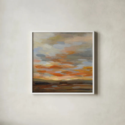 High Desert Sky II by Silvia Vassileva. Shown in a crisp white glass frame for a clean and minimalist style. Available as an archival giclee rolled canvas, fine art paper, or poster print. SKU 49264a.