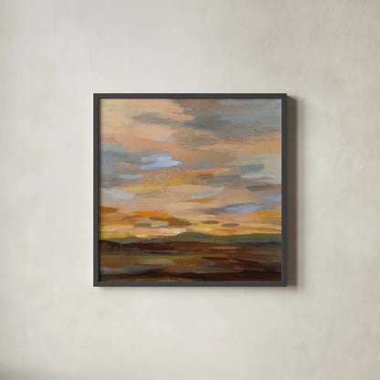 High Desert Sky III by Silvia Vassileva. Shown in a sleek black glass frame for a contemporary gallery look. Available as an archival giclee rolled canvas, fine art paper, or poster print. SKU 49265a.