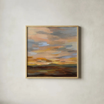 High Desert Sky III by Silvia Vassileva. Shown in a natural wood glass frame for a timeless modern aesthetic. Available as an archival giclee rolled canvas, fine art paper, or poster print. SKU 49265a.