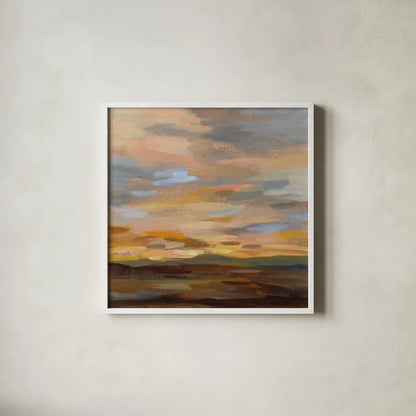 High Desert Sky III by Silvia Vassileva. Shown in a crisp white glass frame for a clean and minimalist style. Available as an archival giclee rolled canvas, fine art paper, or poster print. SKU 49265a.