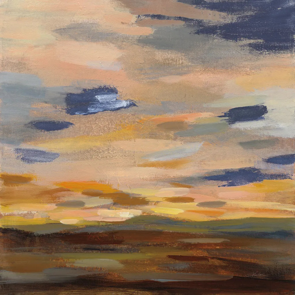 High Desert Sky III Navy by Silvia Vassileva. SKU 56066a. Archival Giclee Fine art print for wall decor.