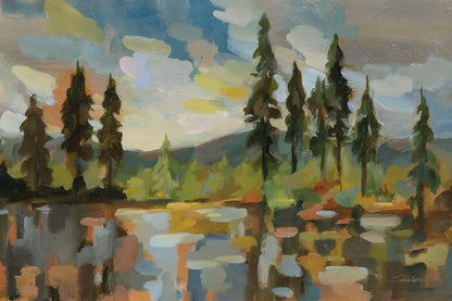 High Mountain Lake by Silvia Vassileva. SKU 89312i. Archival Giclee Fine art print for wall decor.