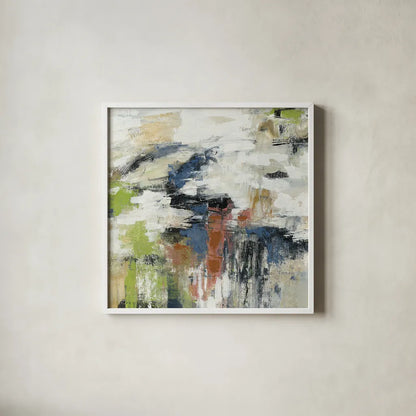 Highline View Crop by Silvia Vassileva. Shown in a crisp white glass frame for a clean and minimalist style. Available as an archival giclee rolled canvas, fine art paper, or poster print. SKU 26435a.