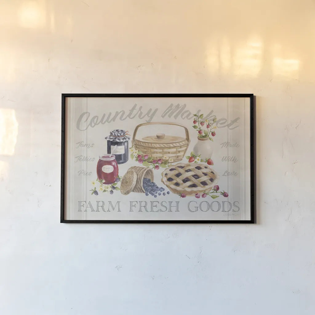 Homemade Happiness I by Silvia Vassileva. shown as a paper print in a black flame. Available as a archival giclee rolled canvas, fine art paper, or poster print. SKU 66780i.