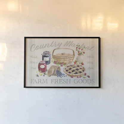 Homemade Happiness I by Silvia Vassileva. shown as a paper print in a black flame. Available as a archival giclee rolled canvas, fine art paper, or poster print. SKU 66780i.