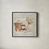 Homemade Happiness III by Silvia Vassileva. Shown in a sleek black glass frame for a contemporary gallery look. Available as an archival giclee rolled canvas, fine art paper, or poster print. SKU 66782a.
