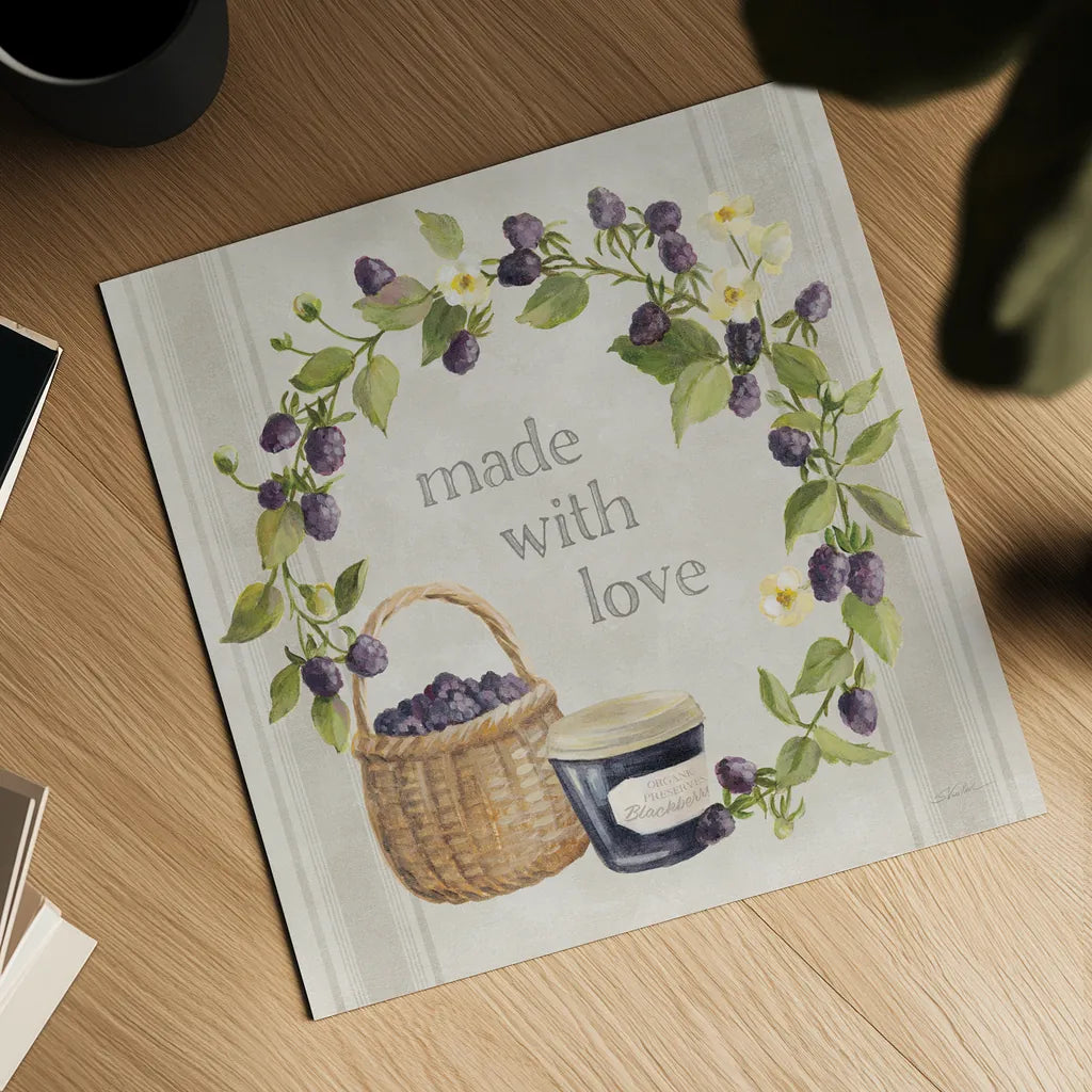 Homemade Happiness IX by Silvia Vassileva. Shown as a detailed flat fine art print, highlighting archival giclee quality. Available as an archival giclee rolled canvas, fine art paper, or poster print. SKU 66788a.