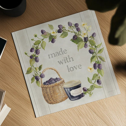 Homemade Happiness IX by Silvia Vassileva. Shown as a detailed flat fine art print, highlighting archival giclee quality. Available as an archival giclee rolled canvas, fine art paper, or poster print. SKU 66788a.