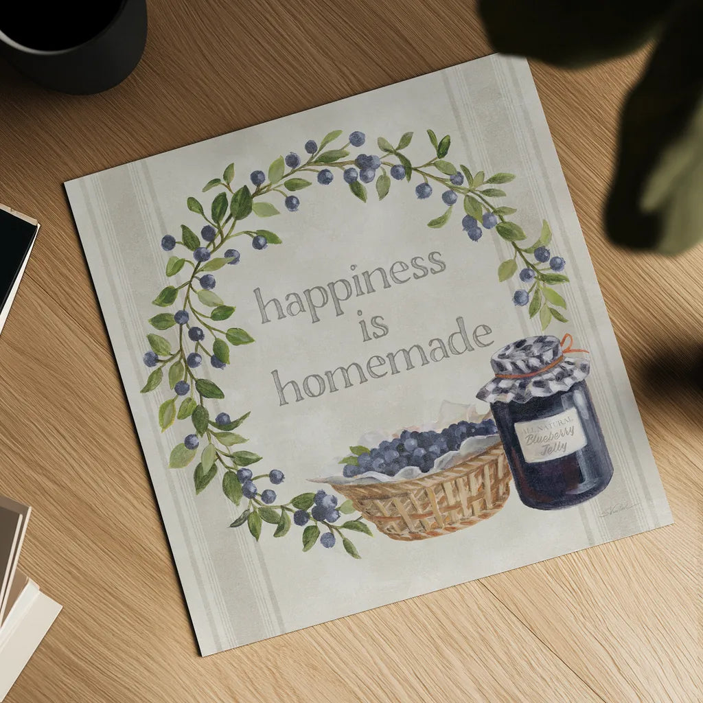 Homemade Happiness VI by Silvia Vassileva. Shown as a detailed flat fine art print, highlighting archival giclee quality. Available as an archival giclee rolled canvas, fine art paper, or poster print. SKU 66785a.