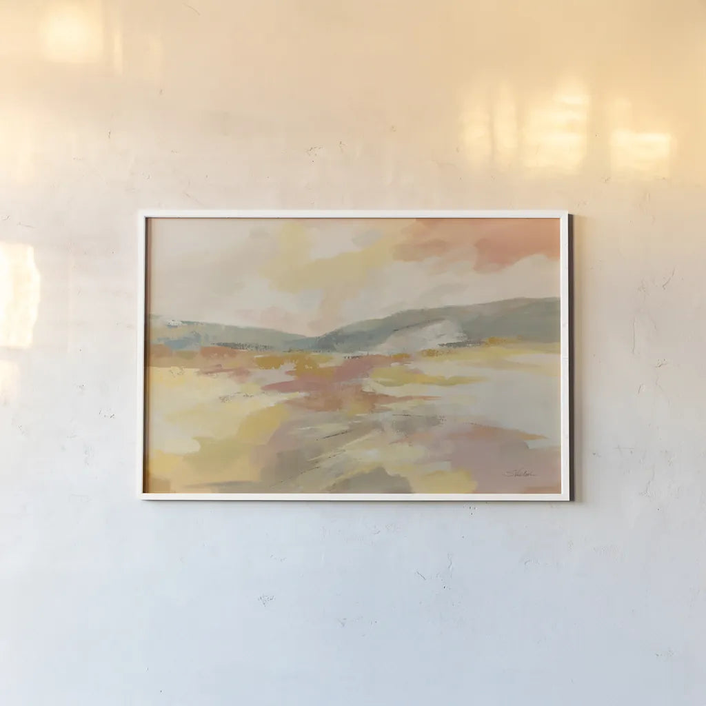 Honeybloom Meadow by Silvia Vassileva. shown as a paper print in a white frame. Available as a archival giclee rolled canvas, fine art paper, or poster print. SKU 88440i.