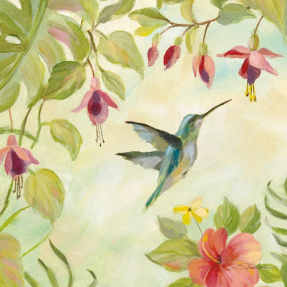 Hummingbirds Song II by Silvia Vassileva. SKU 69158a. Archival Giclee Fine art print for wall decor.
