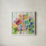 Hydrangea Bouquet II by Silvia Vassileva. Shown in a crisp white glass frame for a clean and minimalist style. Available as an archival giclee rolled canvas, fine art paper, or poster print. SKU 35836a.