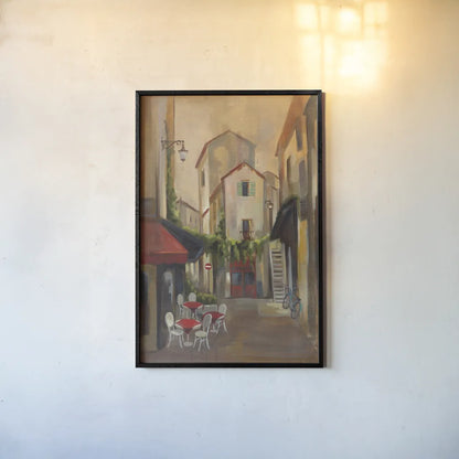 In Town by Silvia Vassileva. shown as a paper print in a black flame. Available as a archival giclee rolled canvas, fine art paper, or poster print. SKU 60319h.