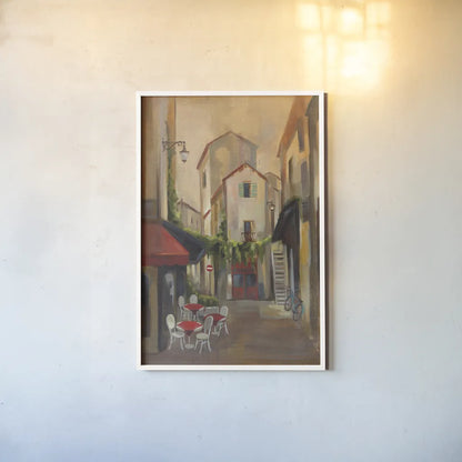 In Town by Silvia Vassileva. shown as a paper print in a white frame. Available as a archival giclee rolled canvas, fine art paper, or poster print. SKU 60319h.