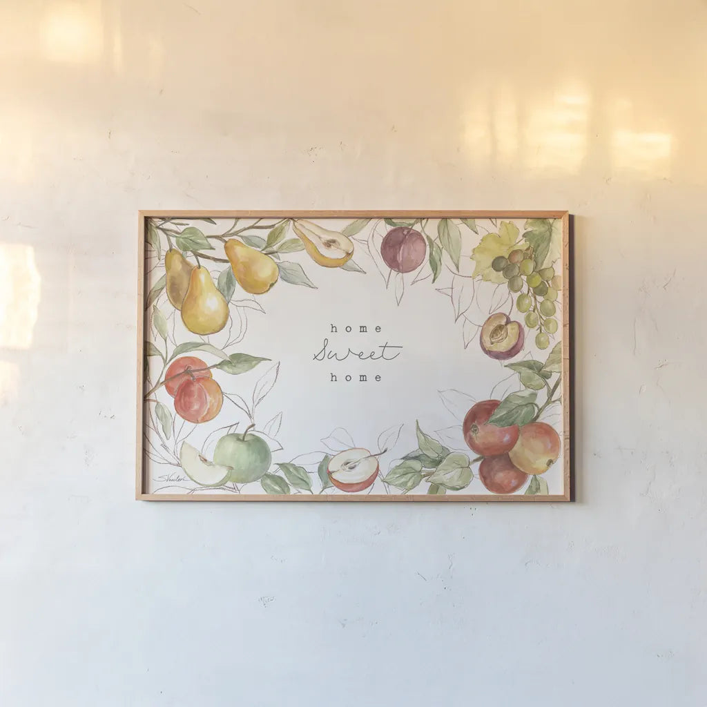 In the Orchard I by Silvia Vassileva. shown as a paper print in a natural frame. Available as a archival giclee rolled canvas, fine art paper, or poster print. SKU 73598i.