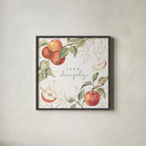 In the Orchard II by Silvia Vassileva. Shown in a sleek black glass frame for a contemporary gallery look. Available as an archival giclee rolled canvas, fine art paper, or poster print. SKU 73599a.